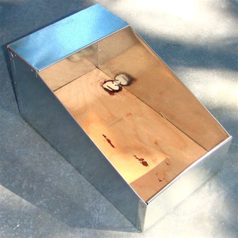 pattern for rabbit baby box out of sheet metal|plywood bunny nest box.